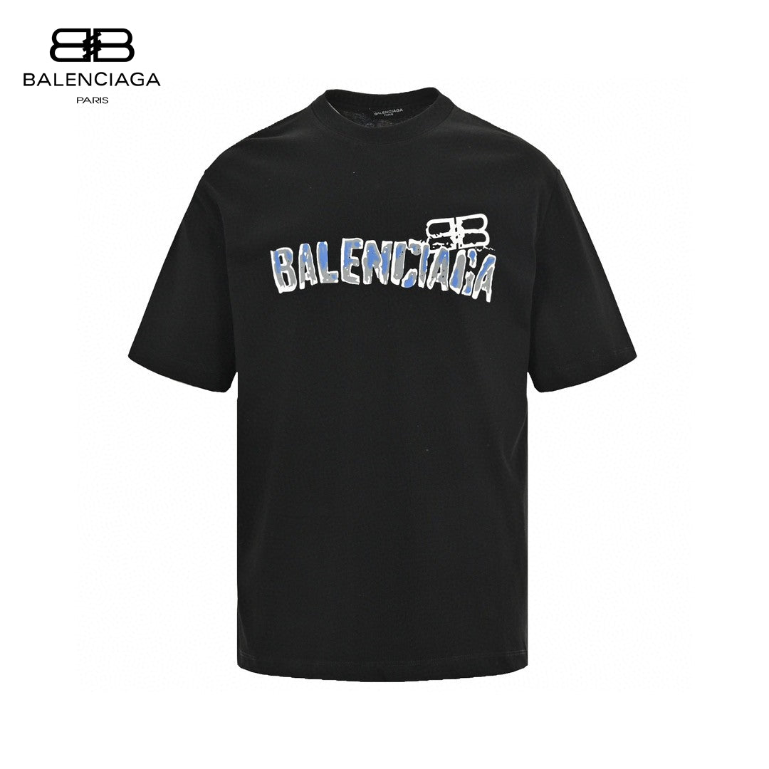 Ba*len*cia*ga graphic logo t-shirt (black)