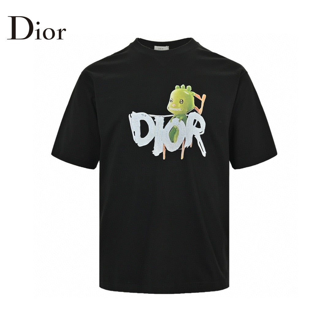 D*or green monster graphic black t-shirt