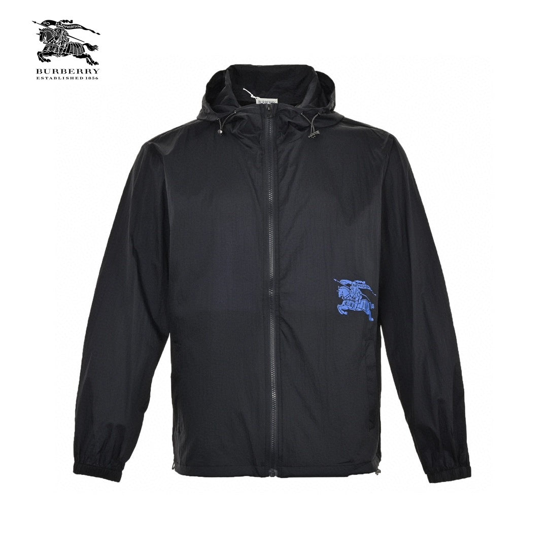 B**rry lightweight hooded jacket - black