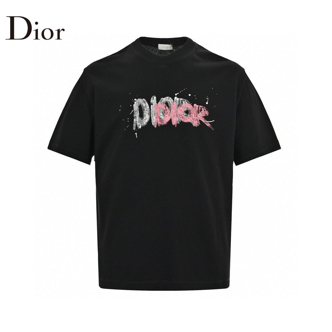 D*or graffiti logo t-shirt in black