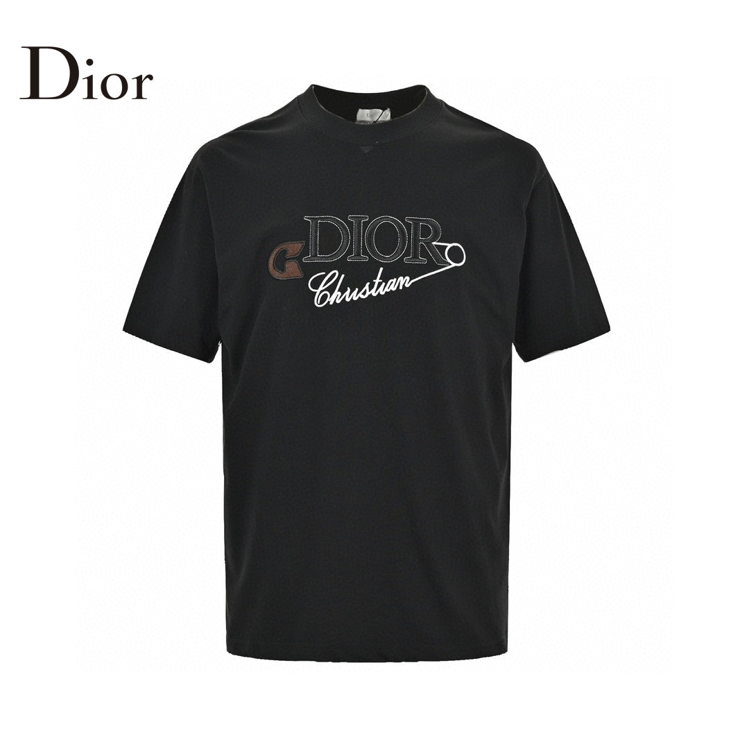 D*or safety pin logo black t-shirt