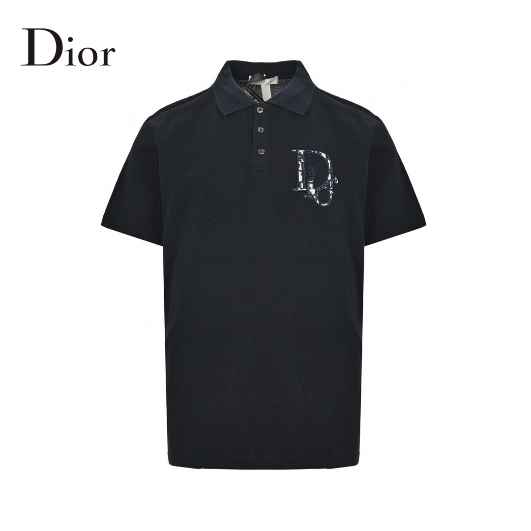 D*or oblique embroidered polo shirt