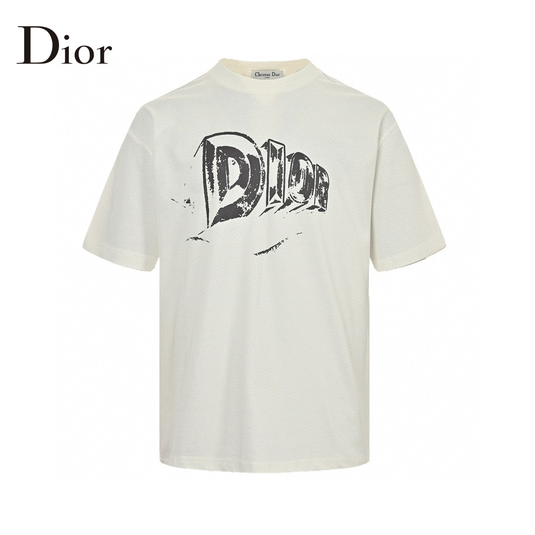 D*or white t-shirt with bold logo