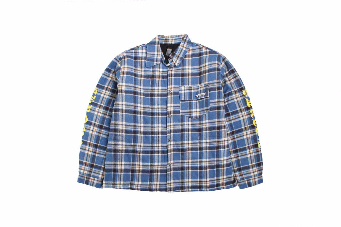 B**rry blue plaid shirt