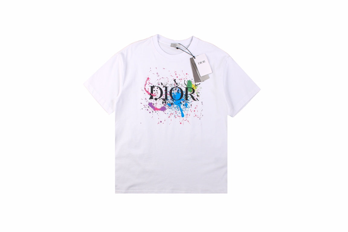 D*or color splash graphic t-shirt
