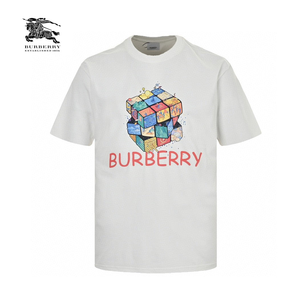 B**rry rubik's cube graphic t-shirt (white)