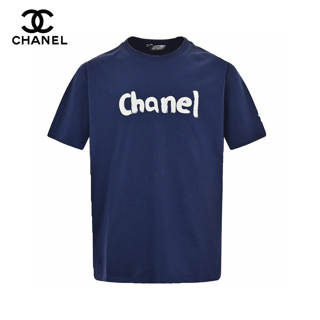 Ch*el logo t-shirt (navy blue)