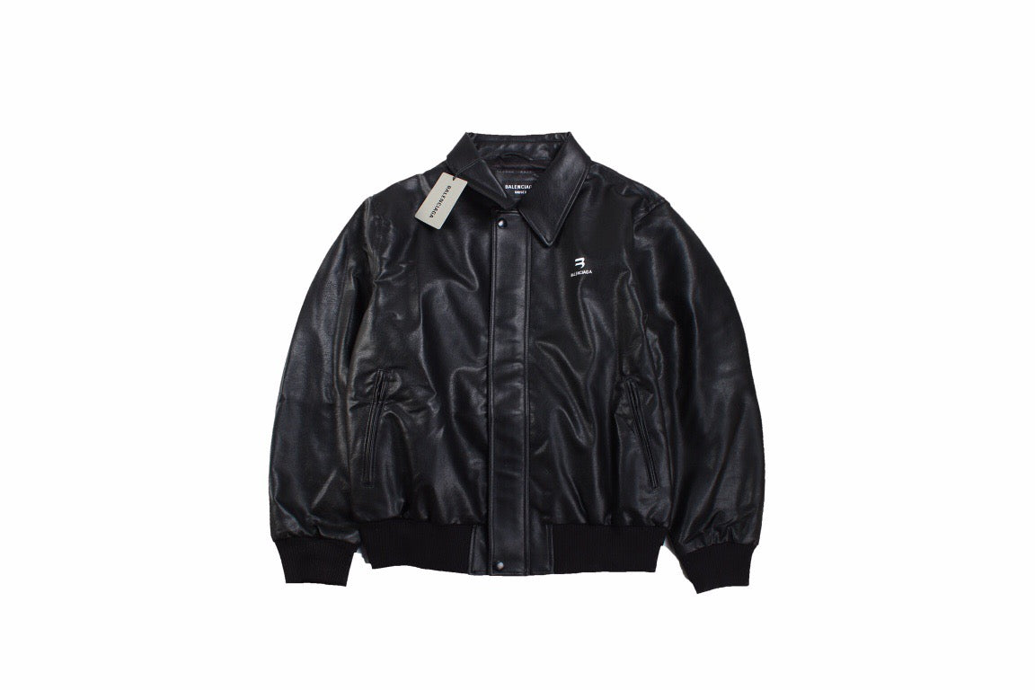 Ba*len*cia*ga faux leather jacket
