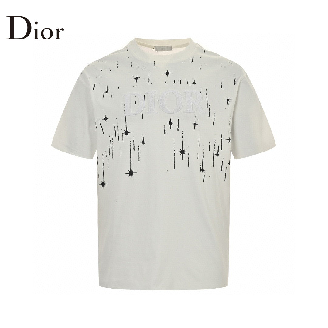 D*or starry sky t-shirt in white