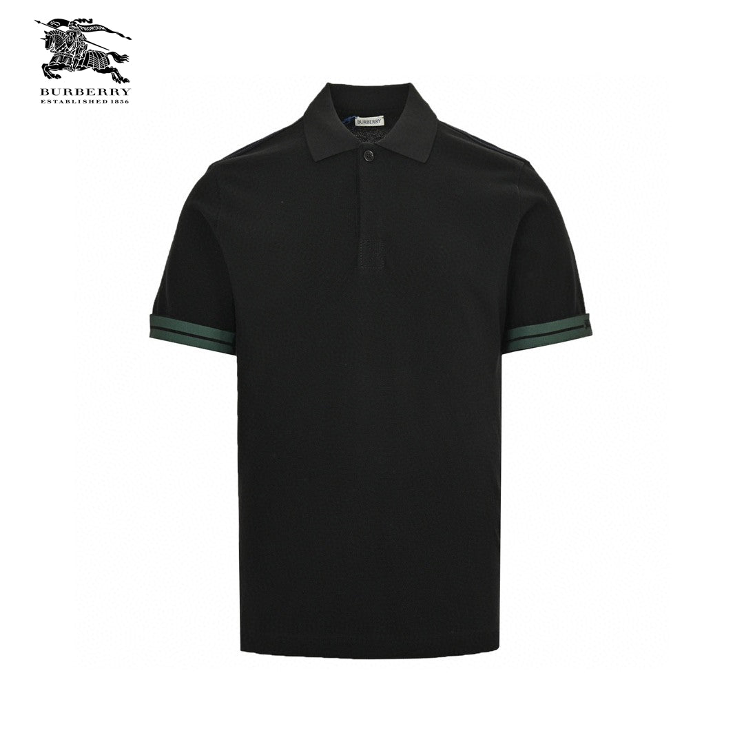 B**rry stripe cuff polo shirt