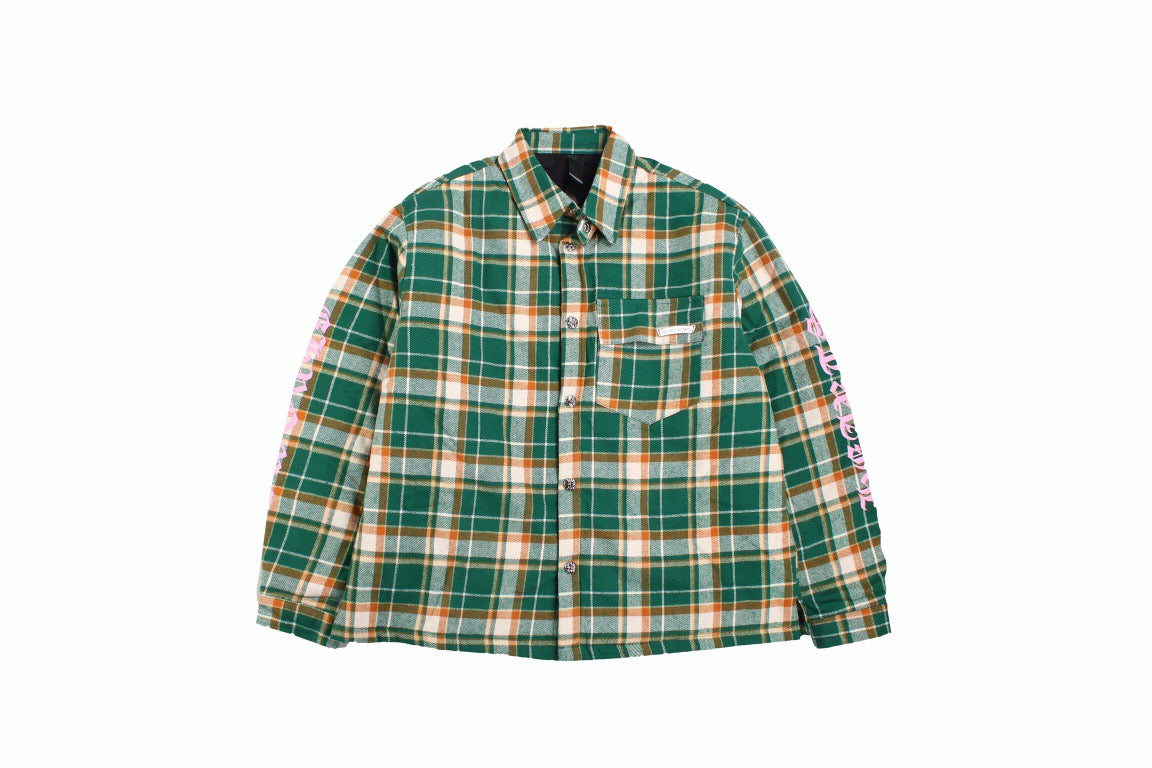B**rry green plaid shirt