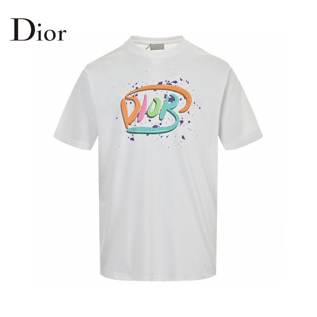 D*or multicolor logo white t-shirt