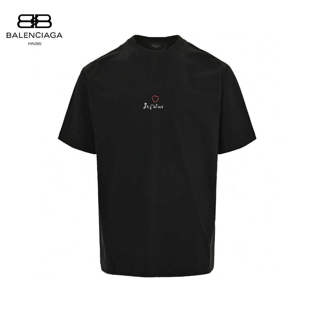 Ba*len*cia*ga je t'aime black t-shirt