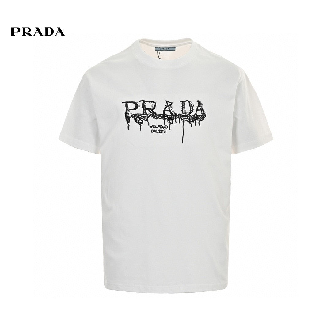 Pra*a graphic logo t-shirt (white)