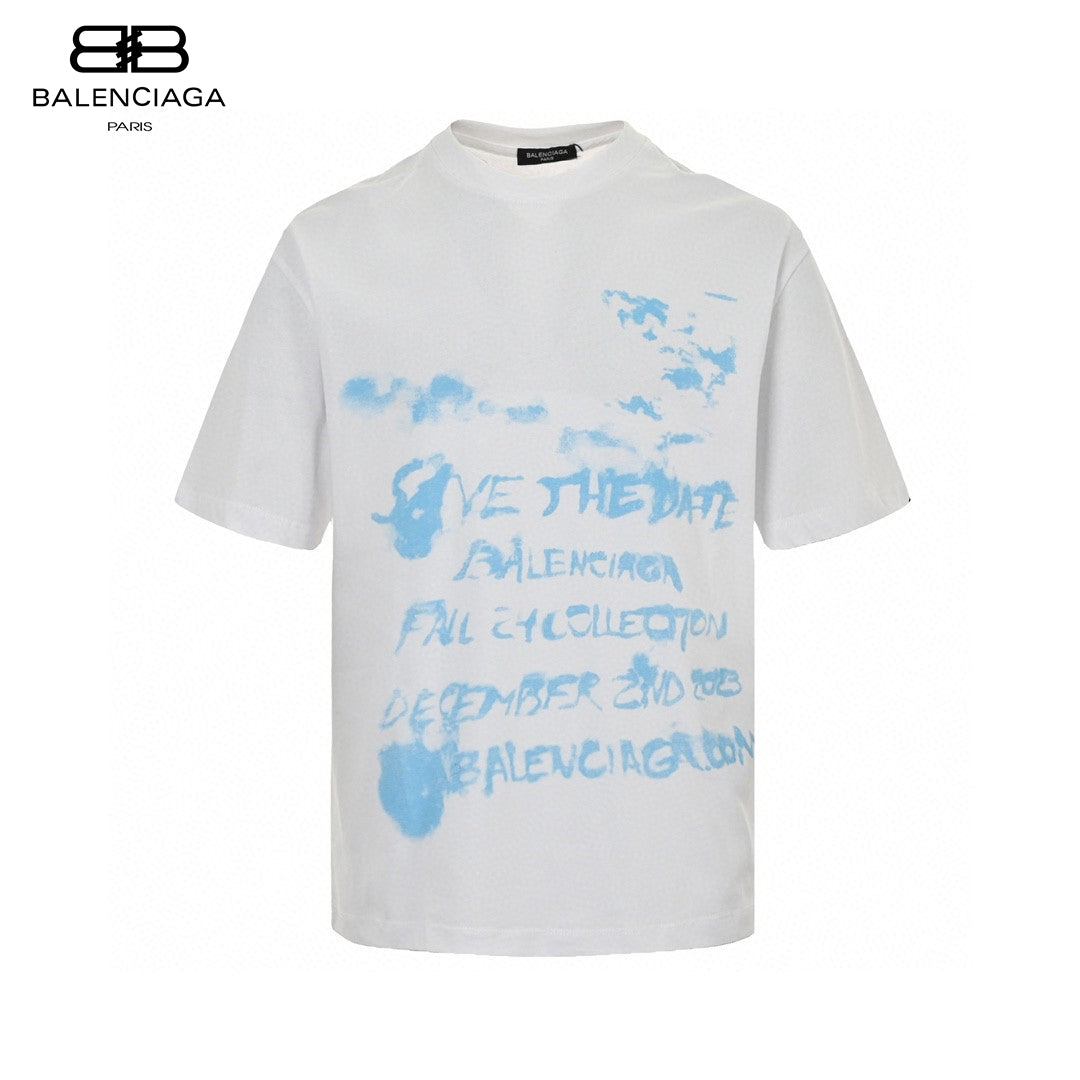Ba*len*cia*ga save the date white t-shirt