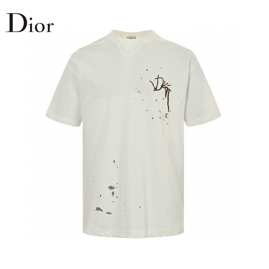 D*or artistic splatter t-shirt (white)