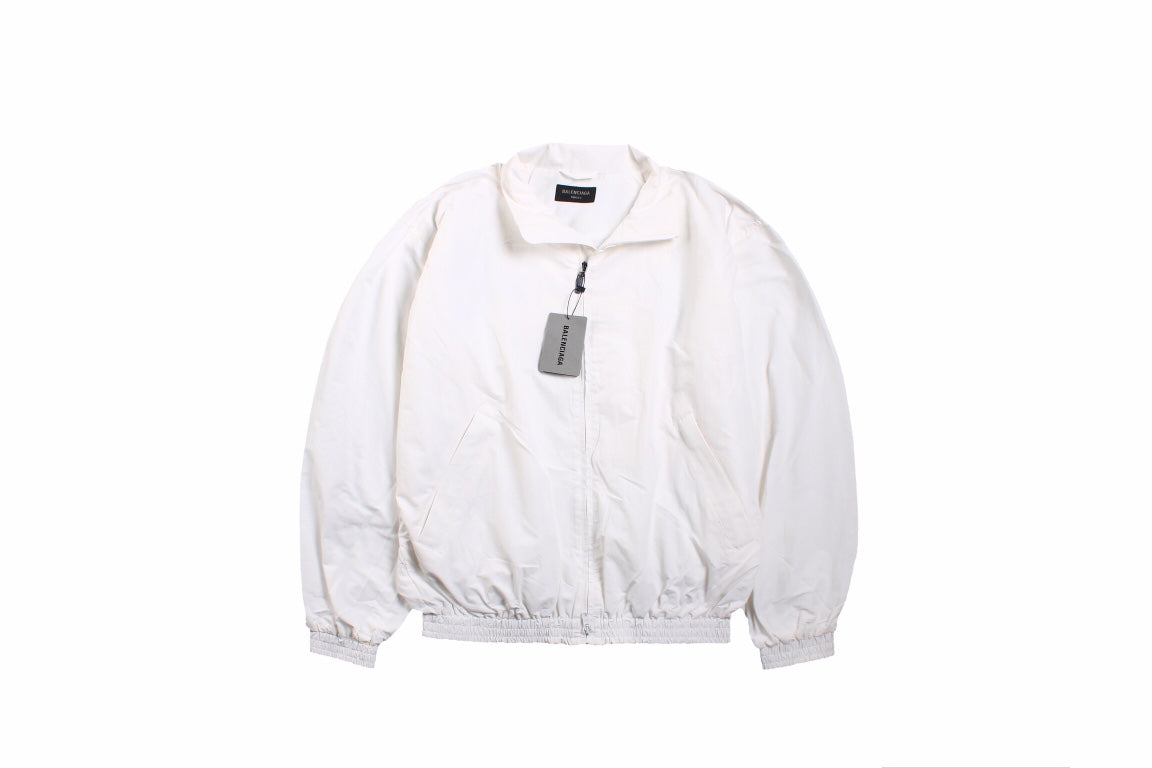 Ba*len*cia*ga white zip-up jacket