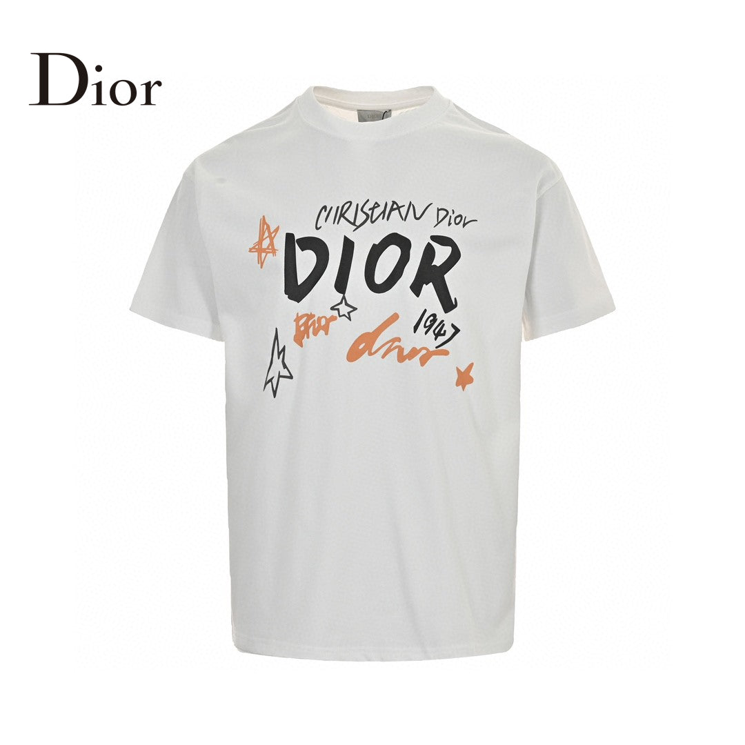 D*or ch**an D*or graphic white t-shirt