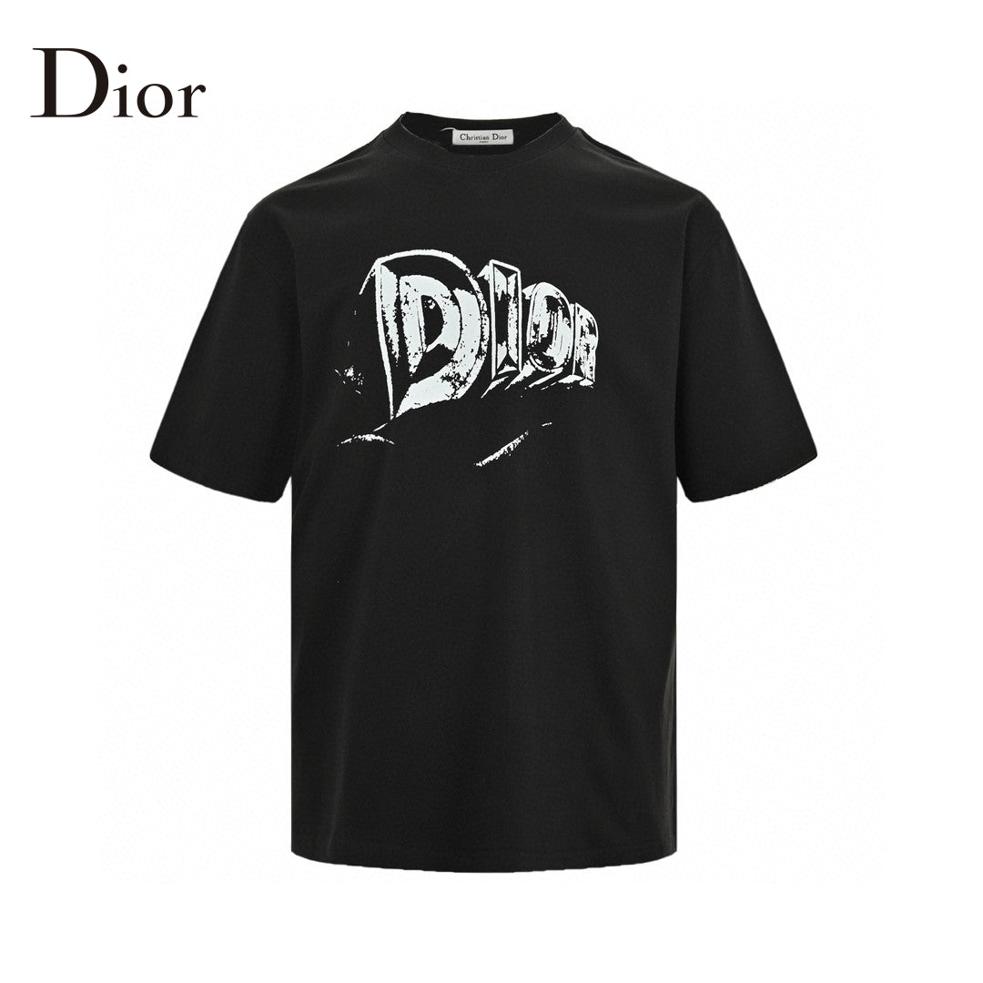 D*or black graphic t-shirt
