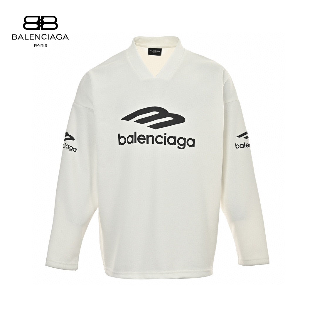 Ba*len*cia*ga long sleeve logo shirt