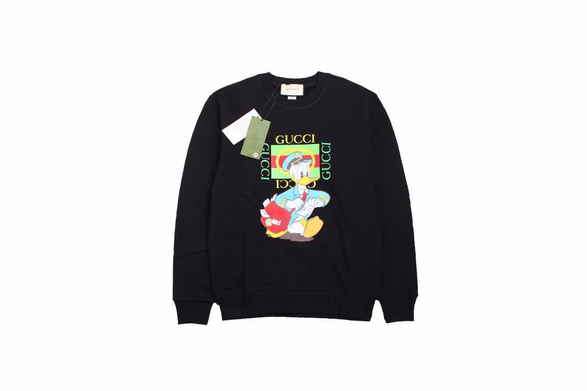 G*u*i donald duck sweatshirt - black