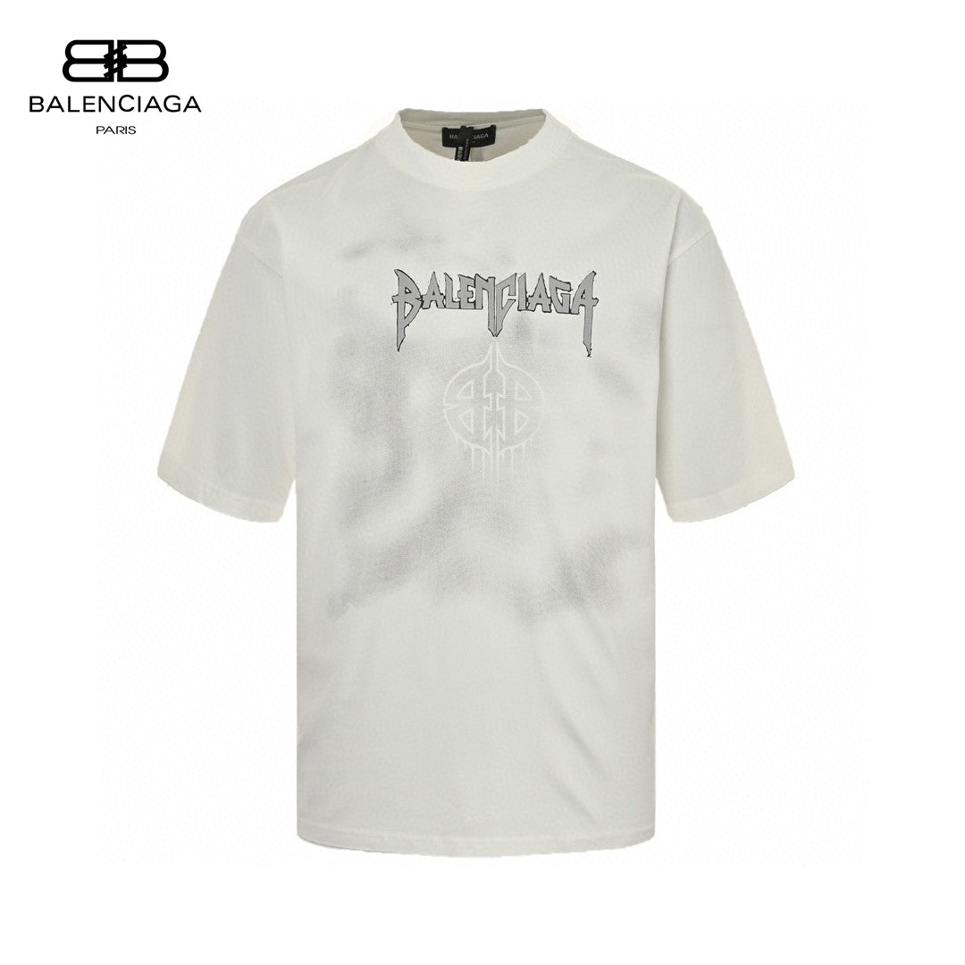 Ba*len*cia*ga gothic logo t-shirt (white)