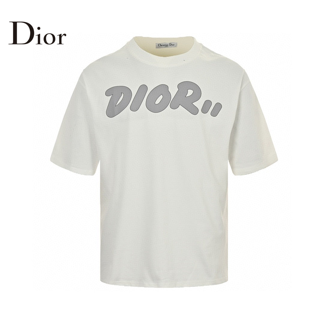D*or oversized logo white t-shirt