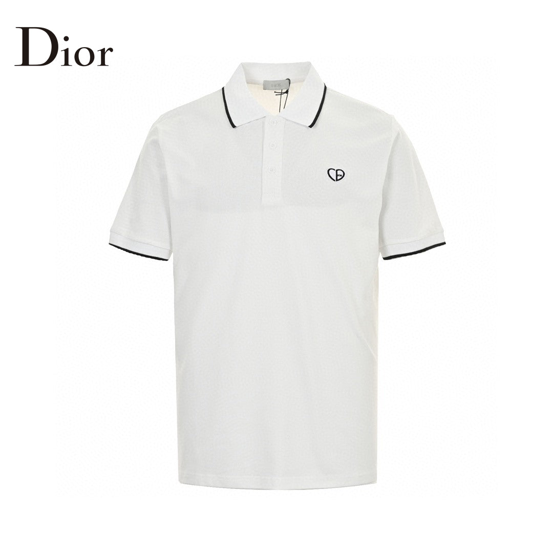 D*or white polo shirt