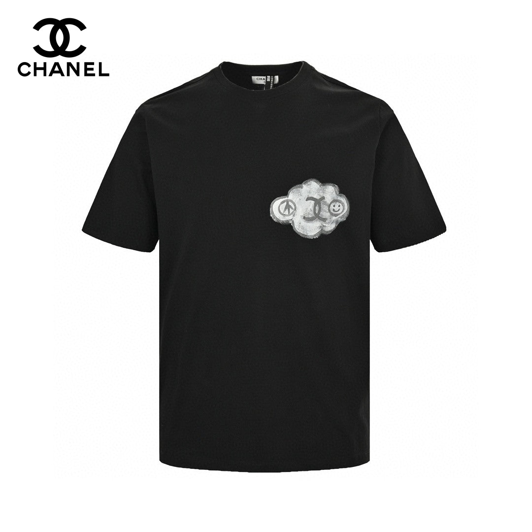 Ch*el cloud logo t-shirt in black