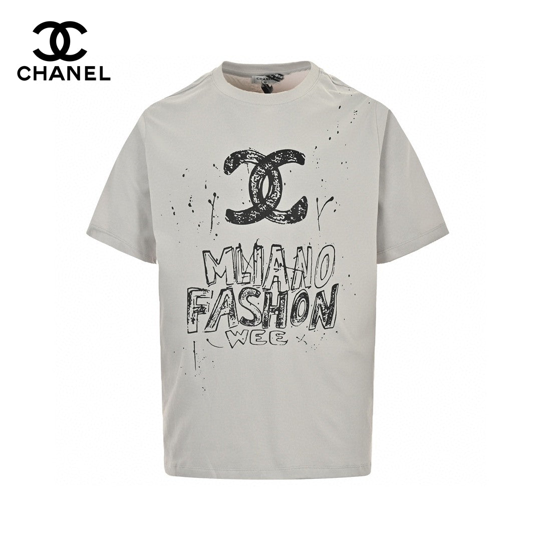 Ch*el milano fashion week t-shirt (gray)