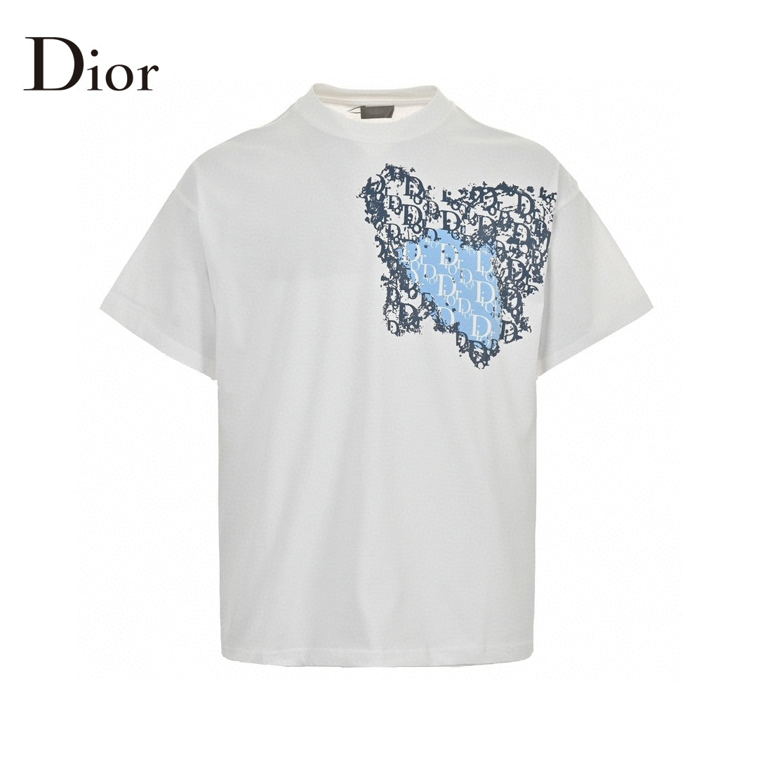 D*or monogram motif t-shirt (white)