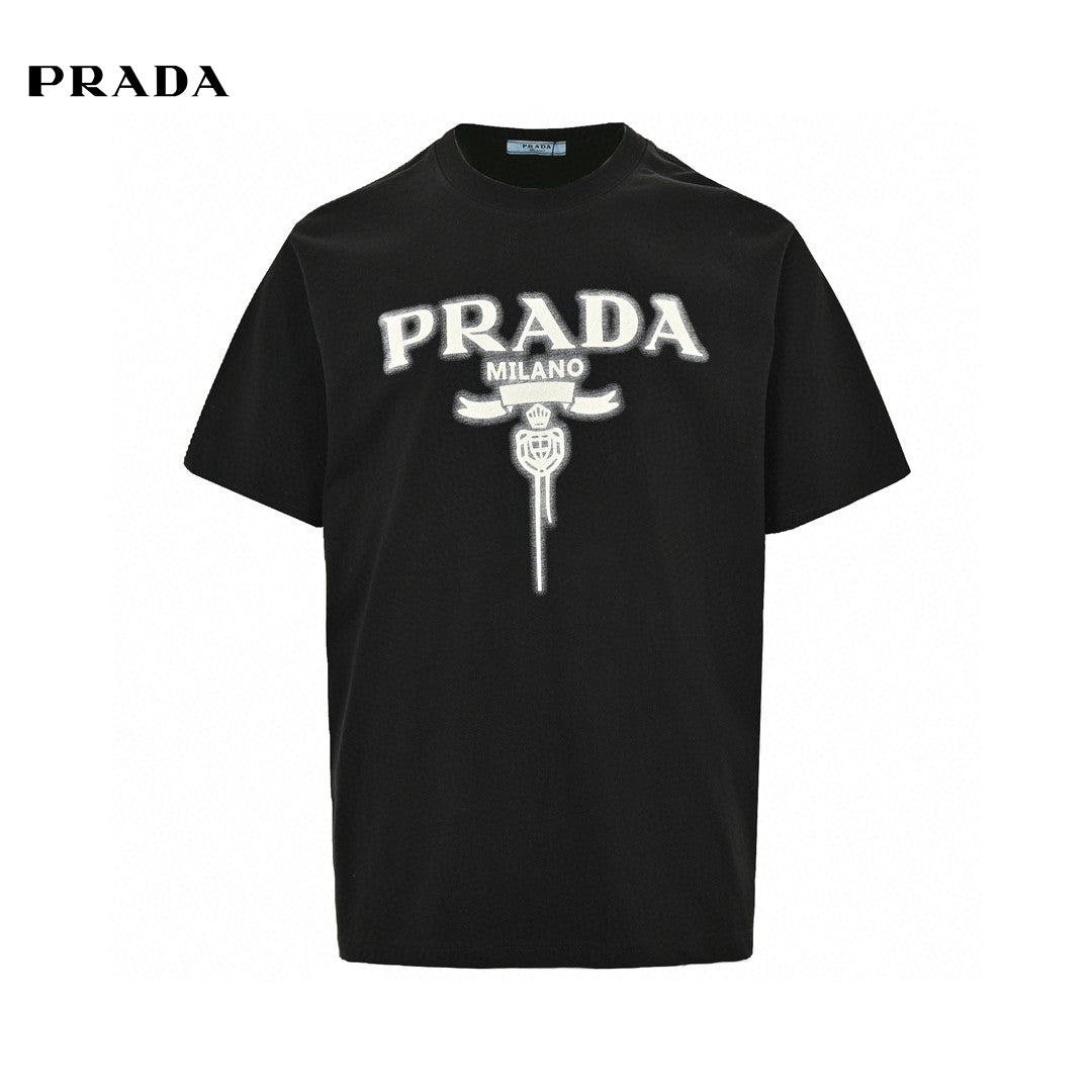 Pra*a milano black emblem t-shirt