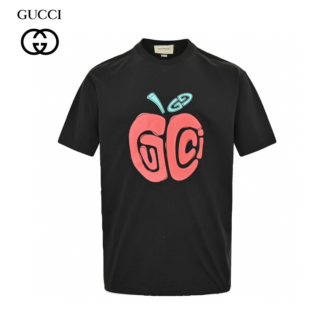 G*u*i apple logo t-shirt (black)