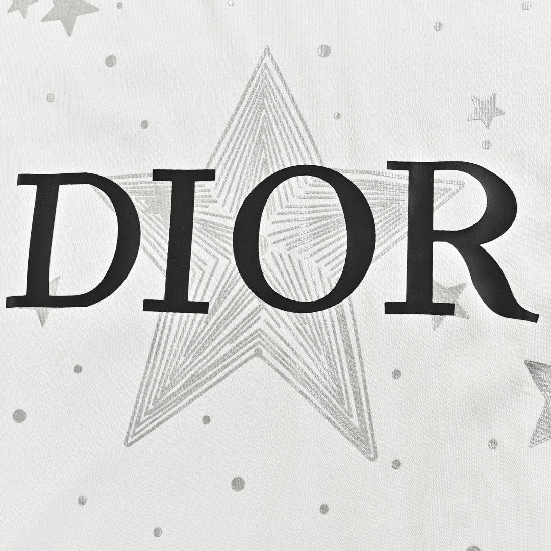 D*or star graphic white t-shirt