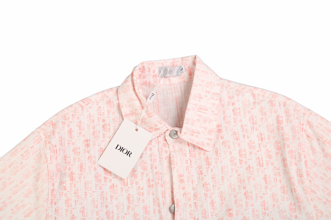 D*or monogram shirt (pink/white)