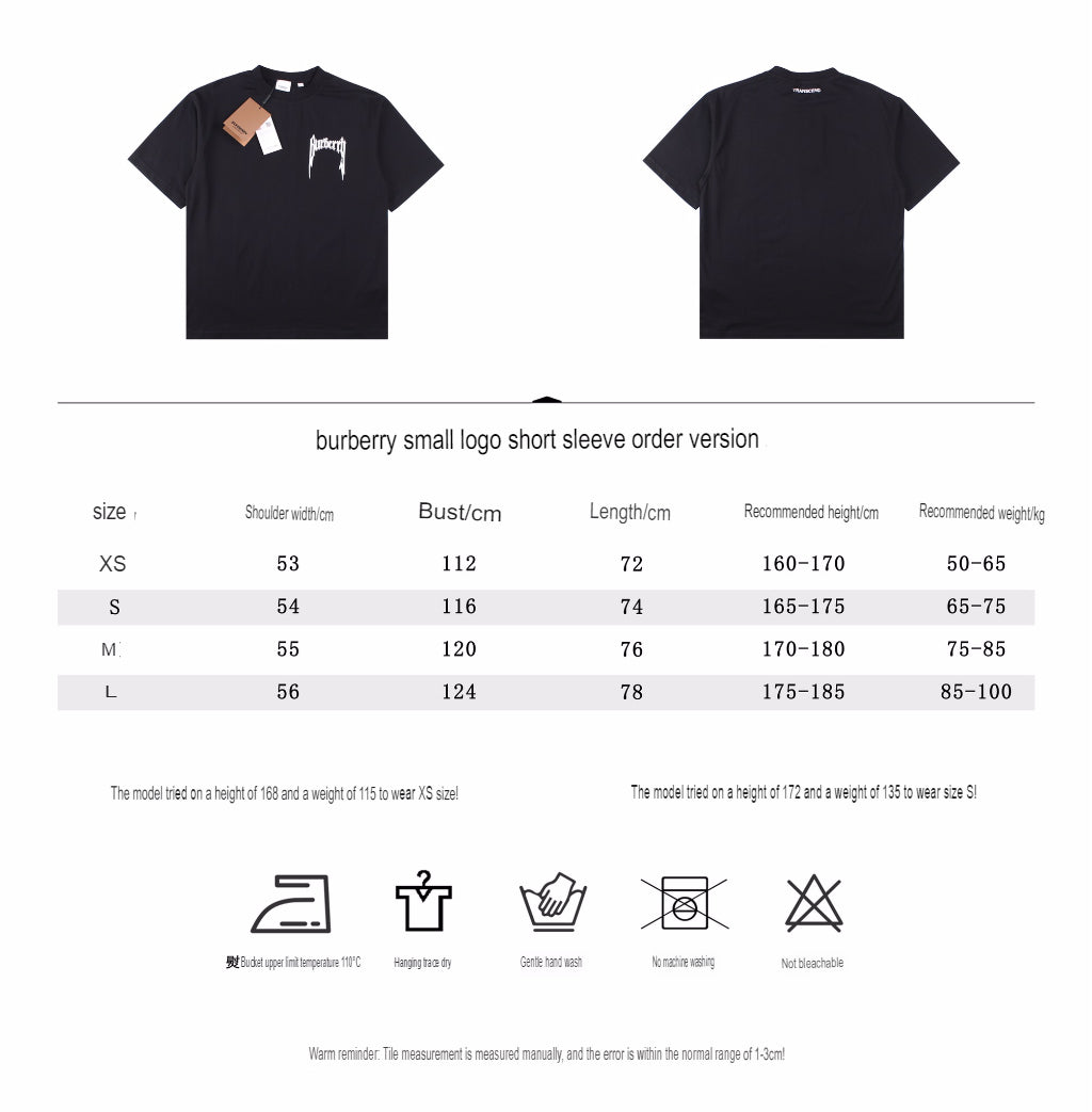 B**rry t-shirt with gothic logo