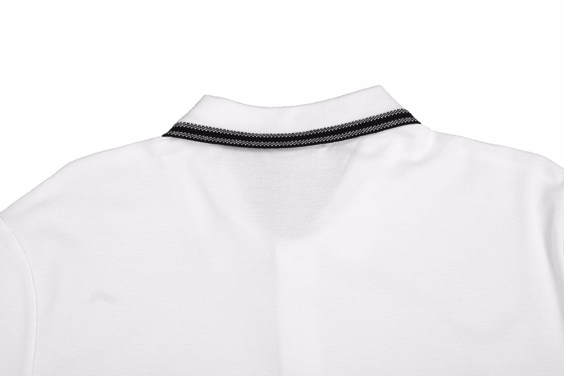 ch**an D*or "striped logo" polo shirt