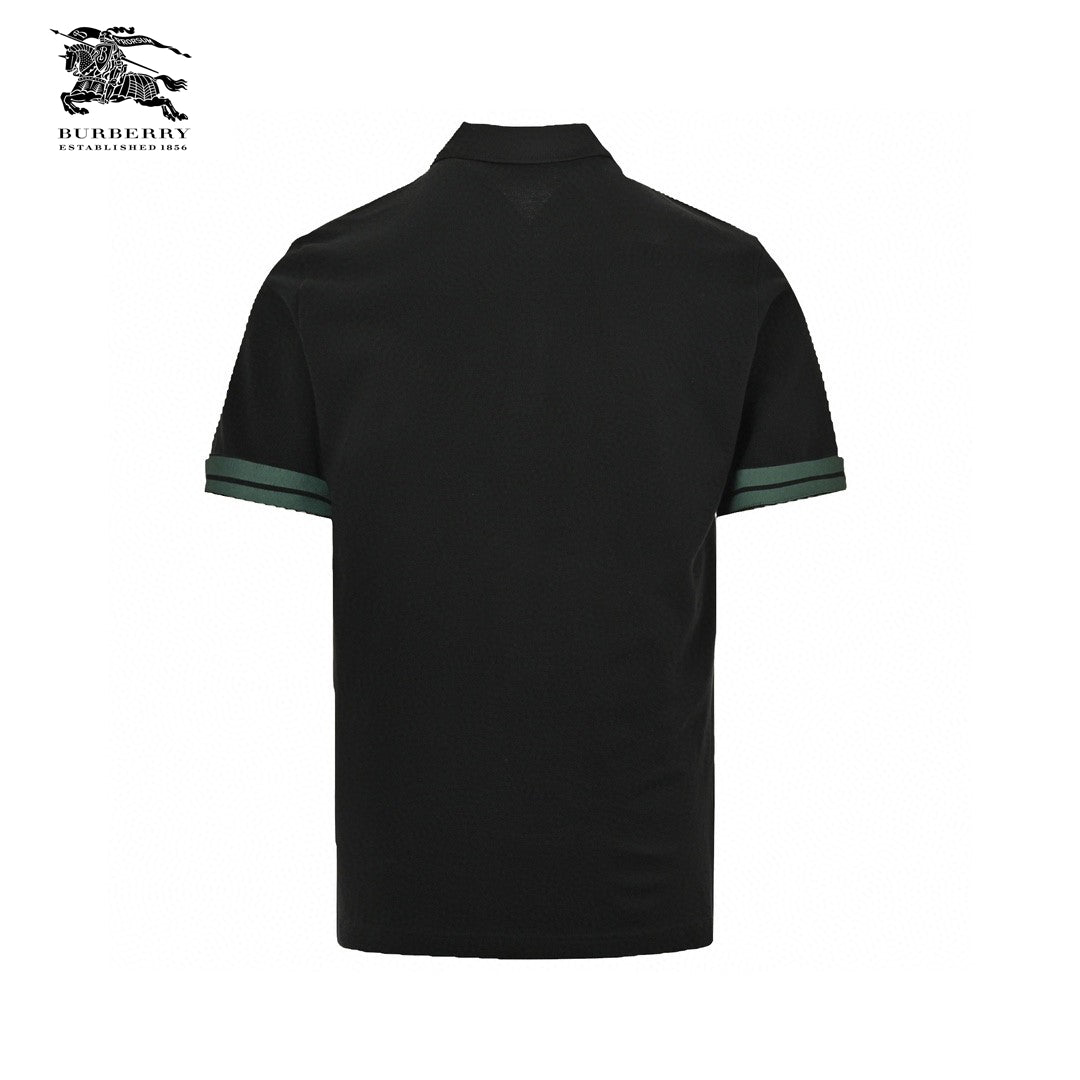 B**rry stripe cuff polo shirt