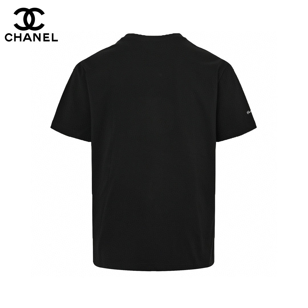 Ch*el classic logo t-shirt in black