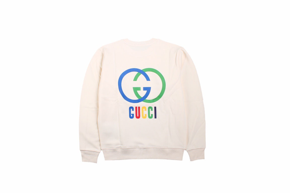 G*u*i interlocking g sweatshirt - cream