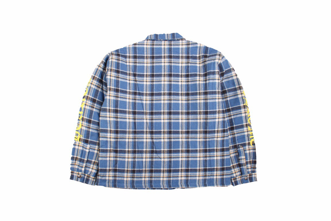 B**rry blue plaid shirt