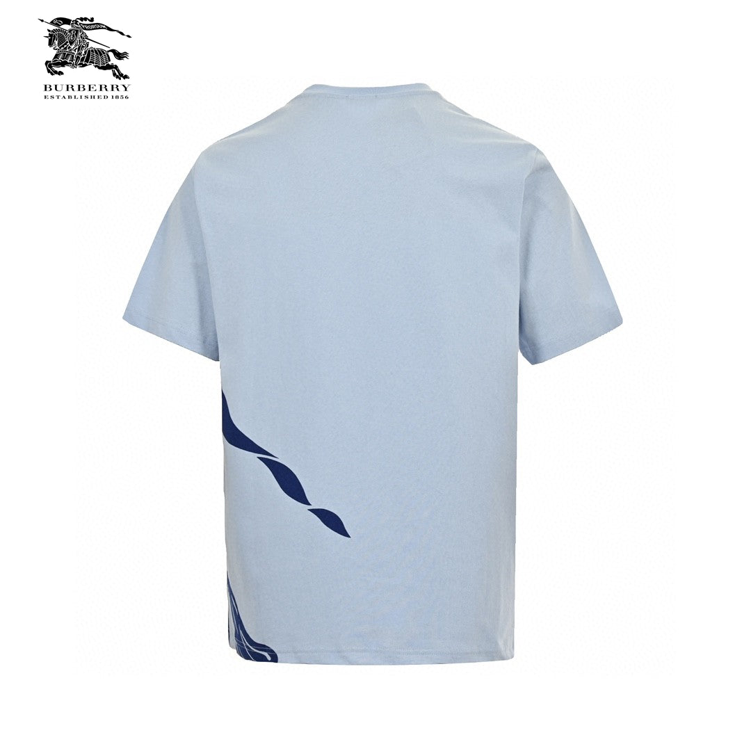 B**rry knight print t-shirt (light blue)