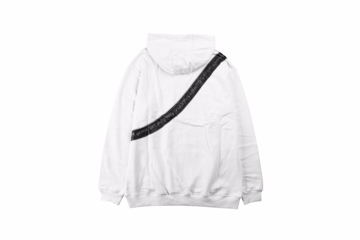 D*or white hoodie with bag design