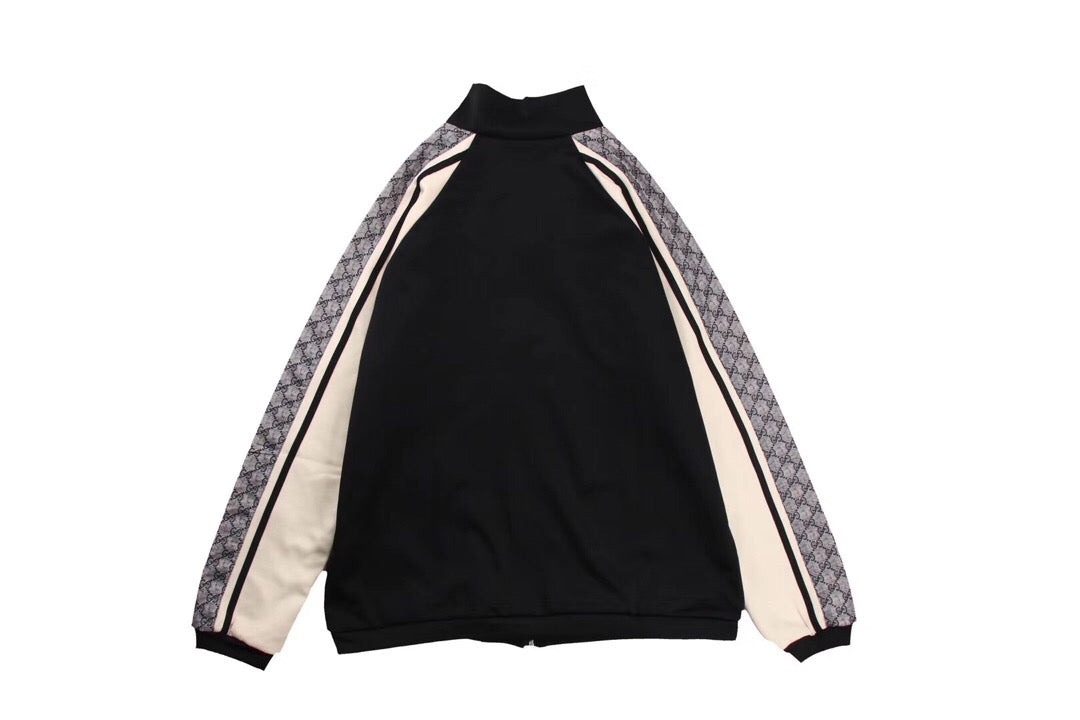 g*u*i gg S*p*e stripe track jacket - black