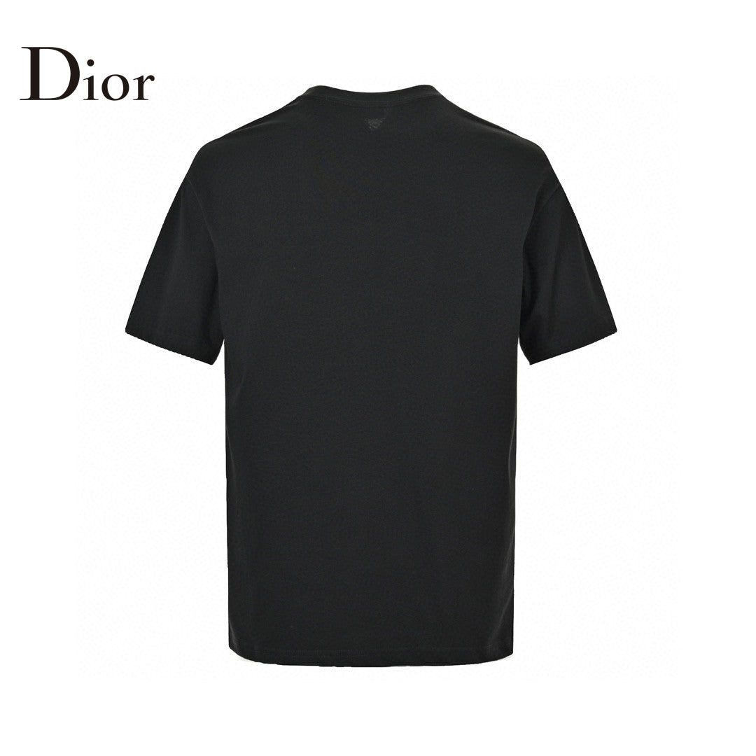 D*or safety pin logo black t-shirt