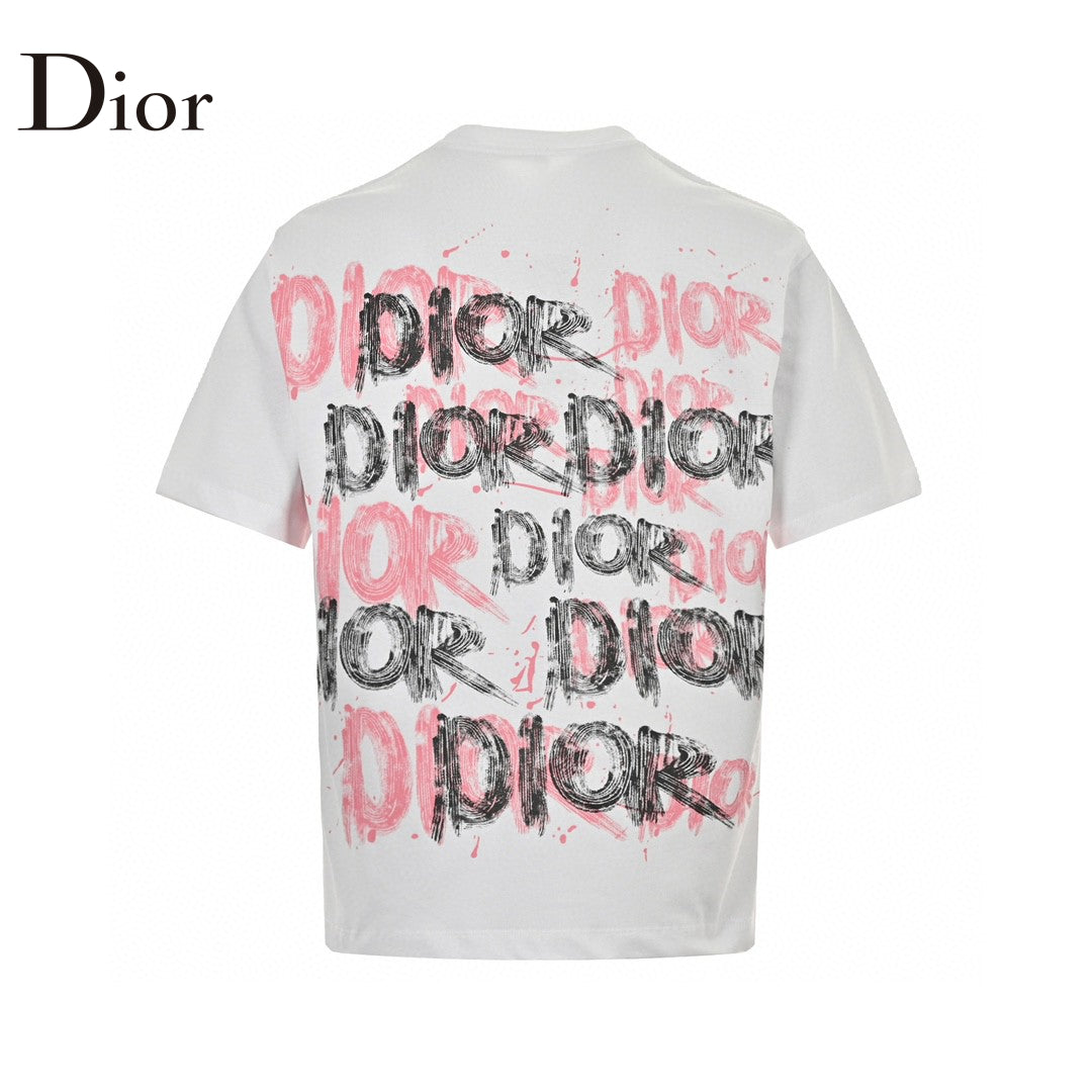 D*or graffiti logo t-shirt in white