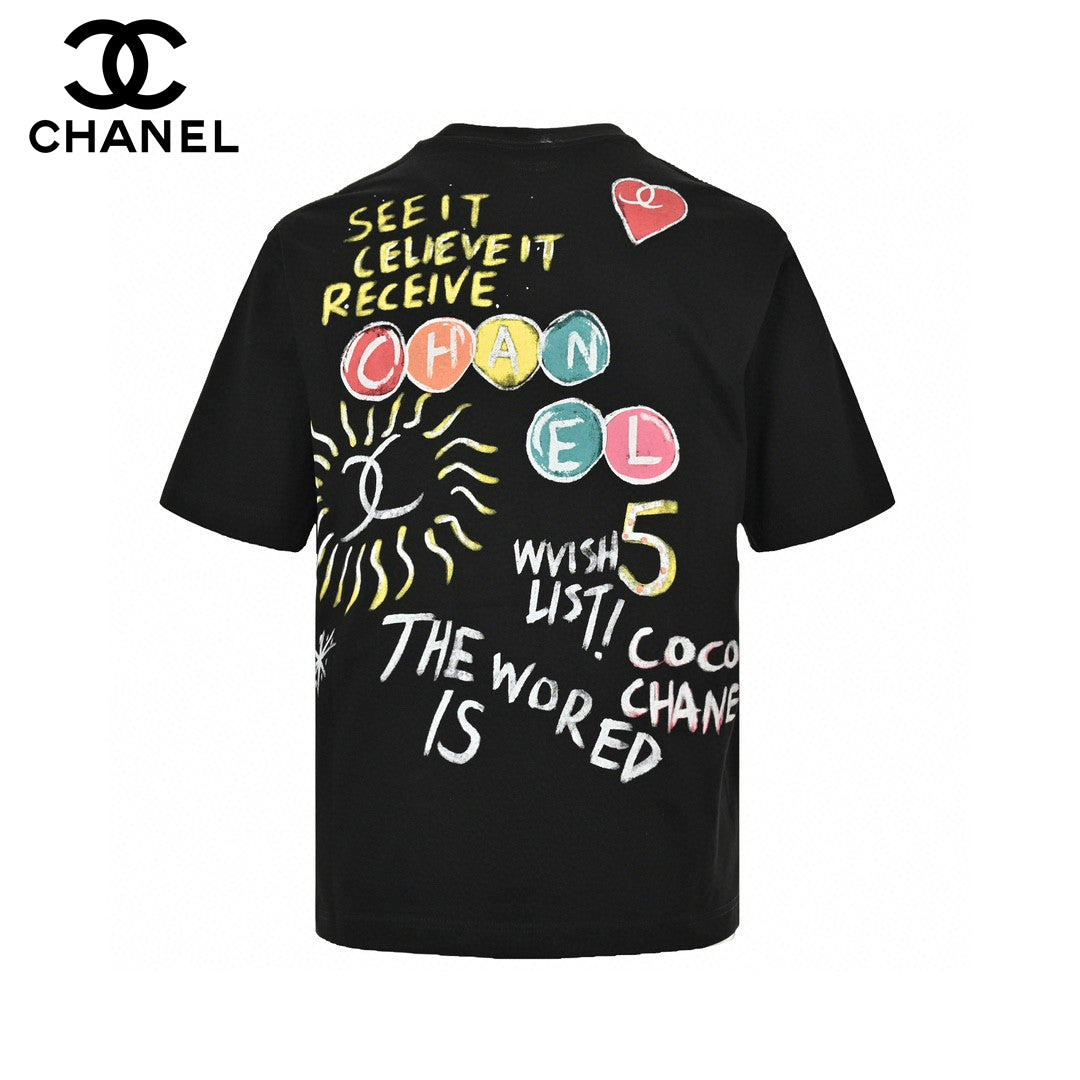 Ch*el "women will save the world" t-shirt in black