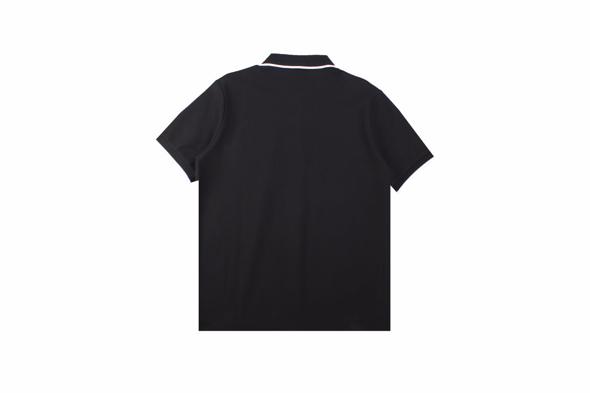 B**rry england logo polo shirt - black