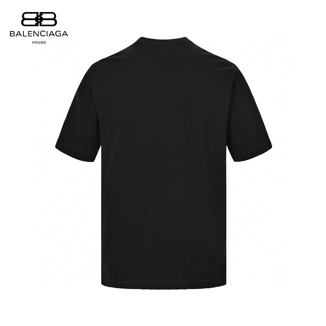 Ba*len*cia*ga tape logo t-shirt (black)