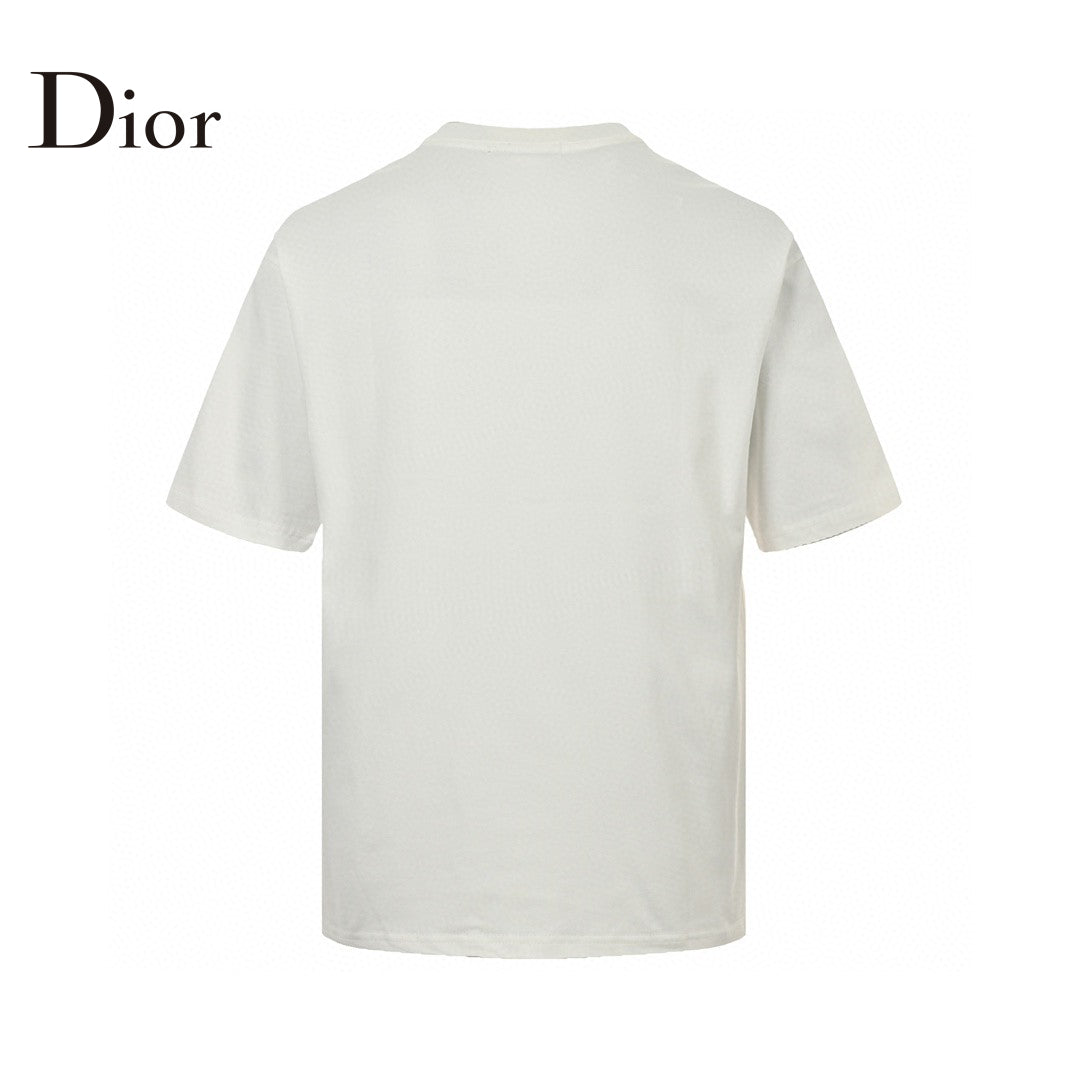 D*or oversized grey logo white t-shirt